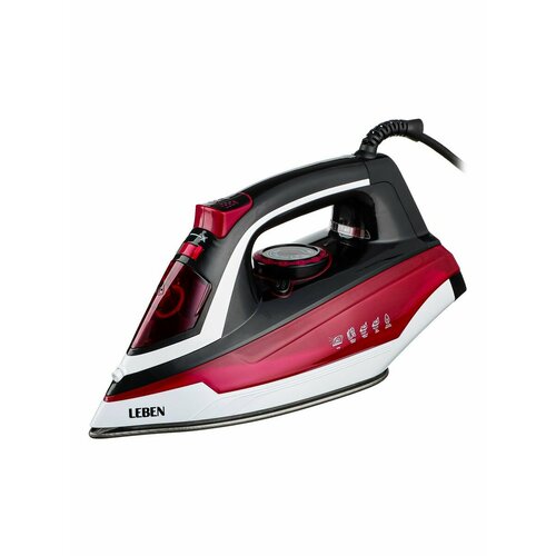 LEBEN Утюг с отпаривателем 2200Вт тефлон функции антикапля антинакипь бак для воды 450мл 265500₽