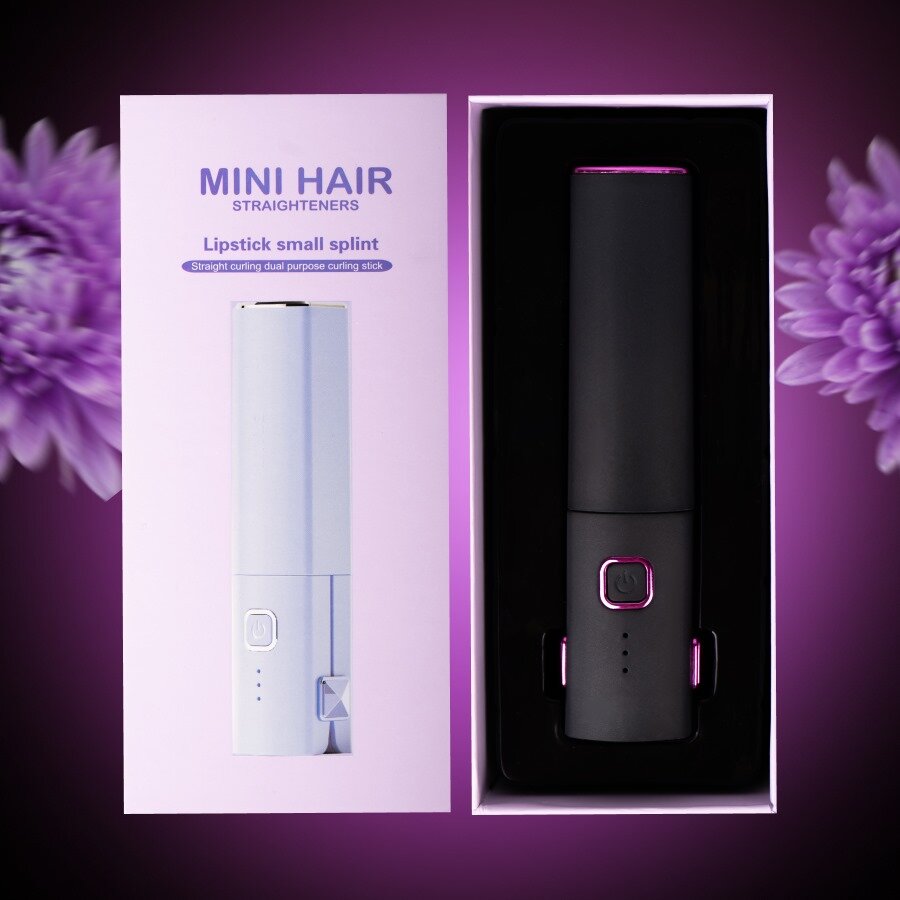 Утюжок для волос/ mini hair straighteners / Мини - утюжок/ Утюжок походный/ дорожный/ lipstick small splint - фотография № 6