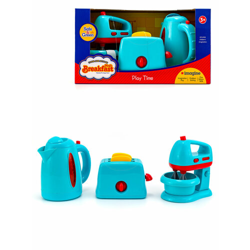 Игровой набор бытовой кухонной техники (миксер, чайник, тостер)