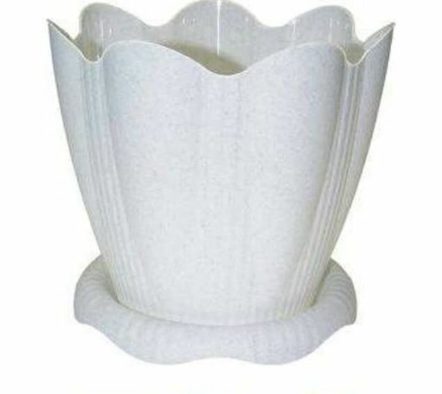 Горшок для цветов Эдельвейс 53л с под. Д24см колор  1шт.