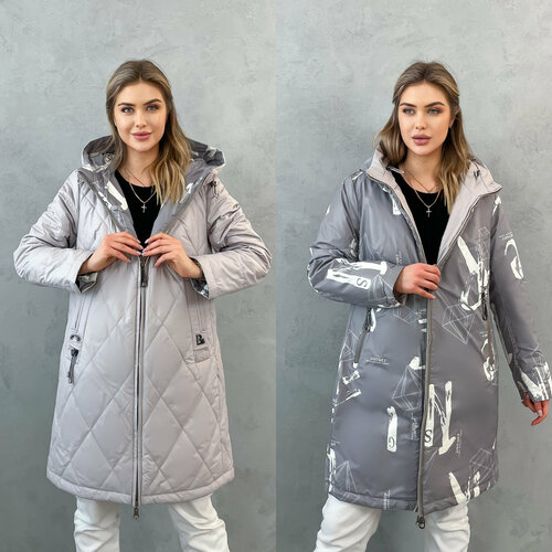 фото Куртка , размер 54(54-56), бежевый нет бренда