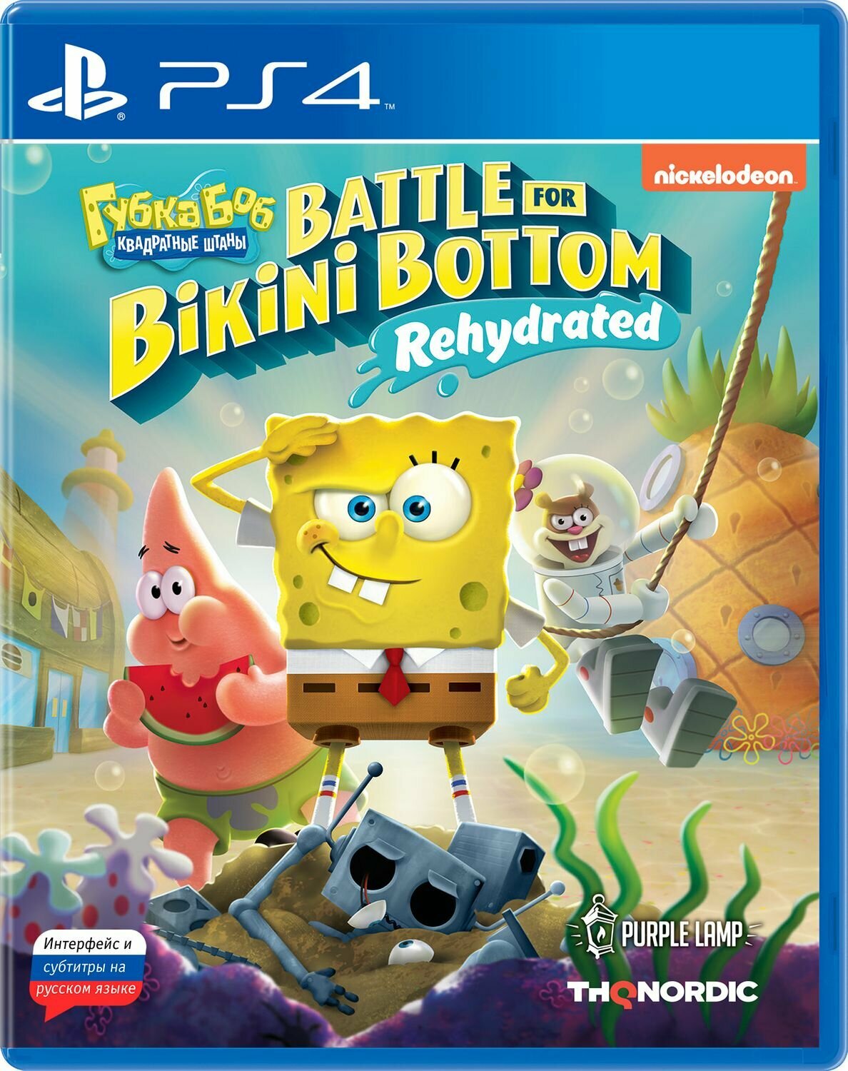 Игра SpongeBob SquarePants: Battle For Bikini Bottom - Rehydrated Стандартное издание для PS4 Sony