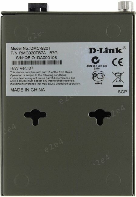 Медиаконвертер D-Link 1x10/100Base-TX 1x100Base-FX SC ТХ:1550nm RX:1310nm 20km - фото №19