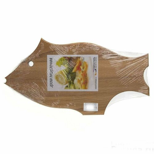 Доска разделочная бук 210400 рыба арт ДД-17 1255₽