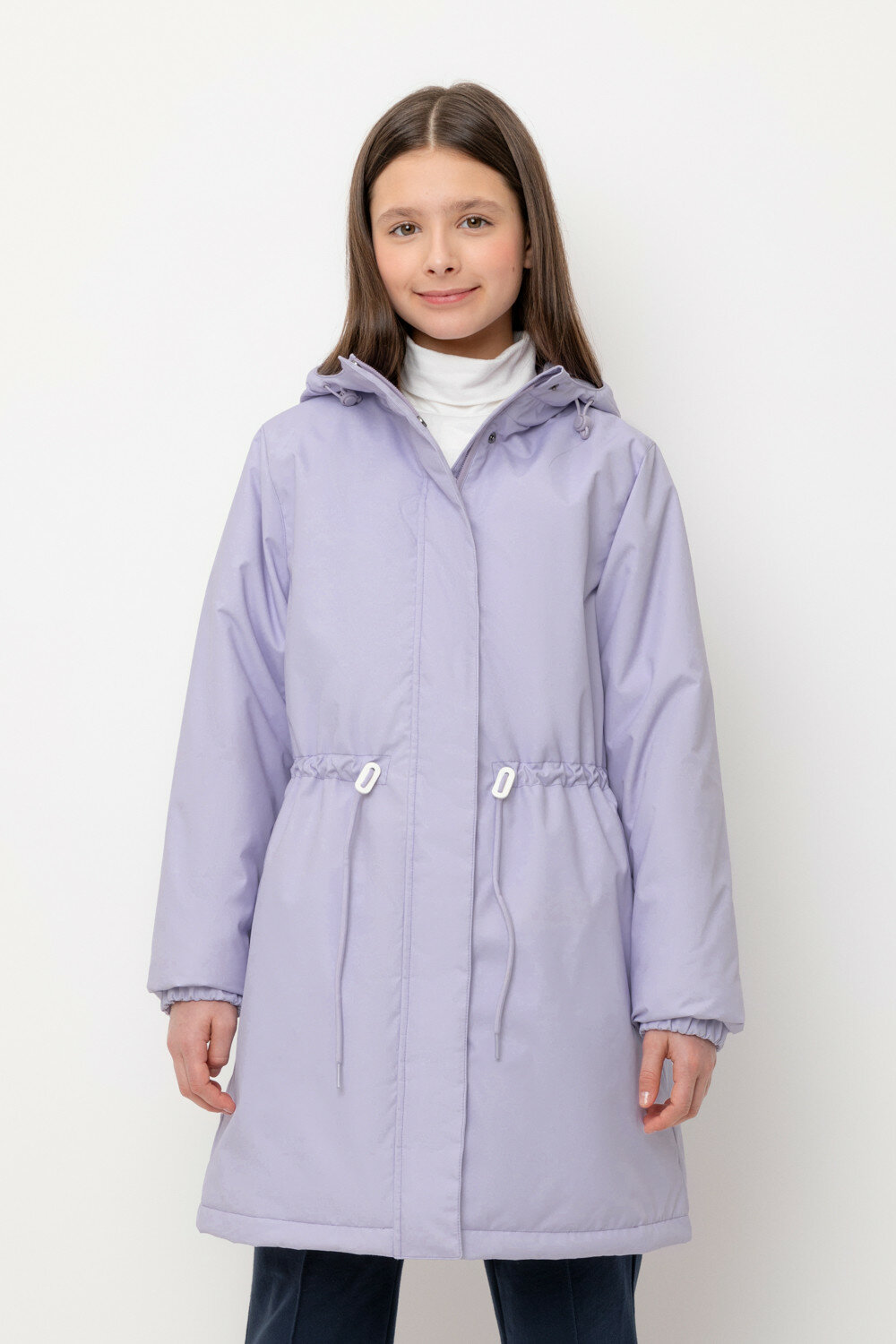Пальто для девочки CROCKID ВК 32171/голубой р. 146-152