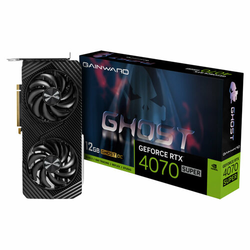 Видеокарта Gainward RTX4070 SUPER GHOST OC 12GB GDDR6X 192bit 3-DP HDMI