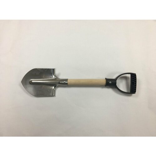 Лопата штыковая автомобильная саперная мини из нержавеющей стали ДомовоД ДК048