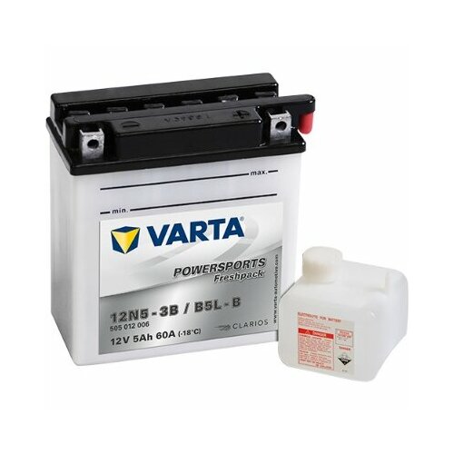 VARTA 505012006 505012006_аккумуляторная батарея! евро 5Ah 60A 121/61/131 B5L-B POWERSPORTS FRESHPACK moto\