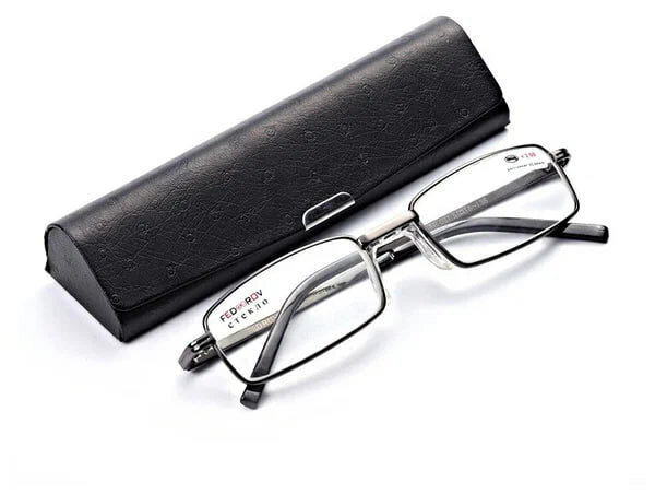 Готовые очки для зрения и чтения FEDROV ободковые цвет оправы темно-серый -1.50 с футляром