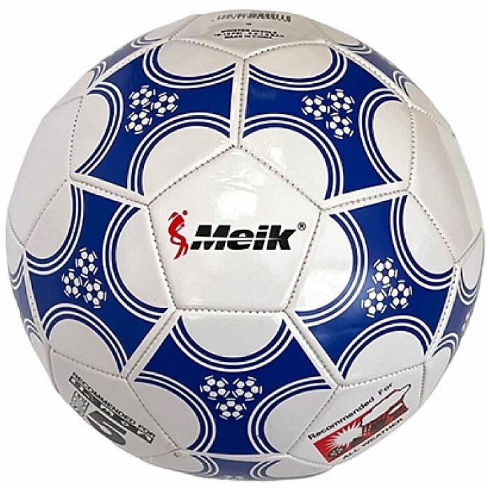 Мяч футбольный MEIK 2000 (3-сл, PVC 1. 6, 320 гр. , маш. сш. ) (синий)