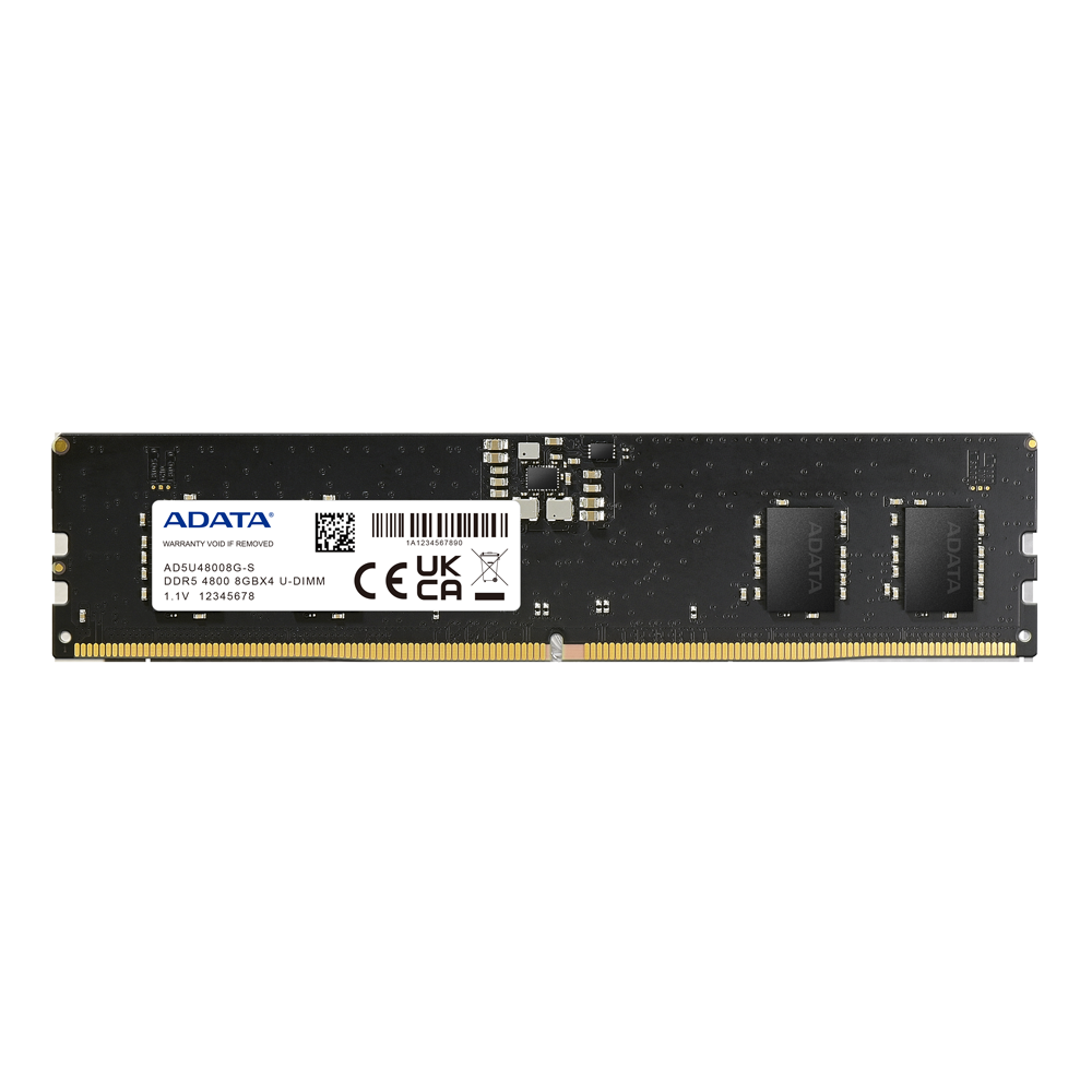 Оперативная память ADATA 8GB DDR5 4800 UDIMM CL40, 1.1V