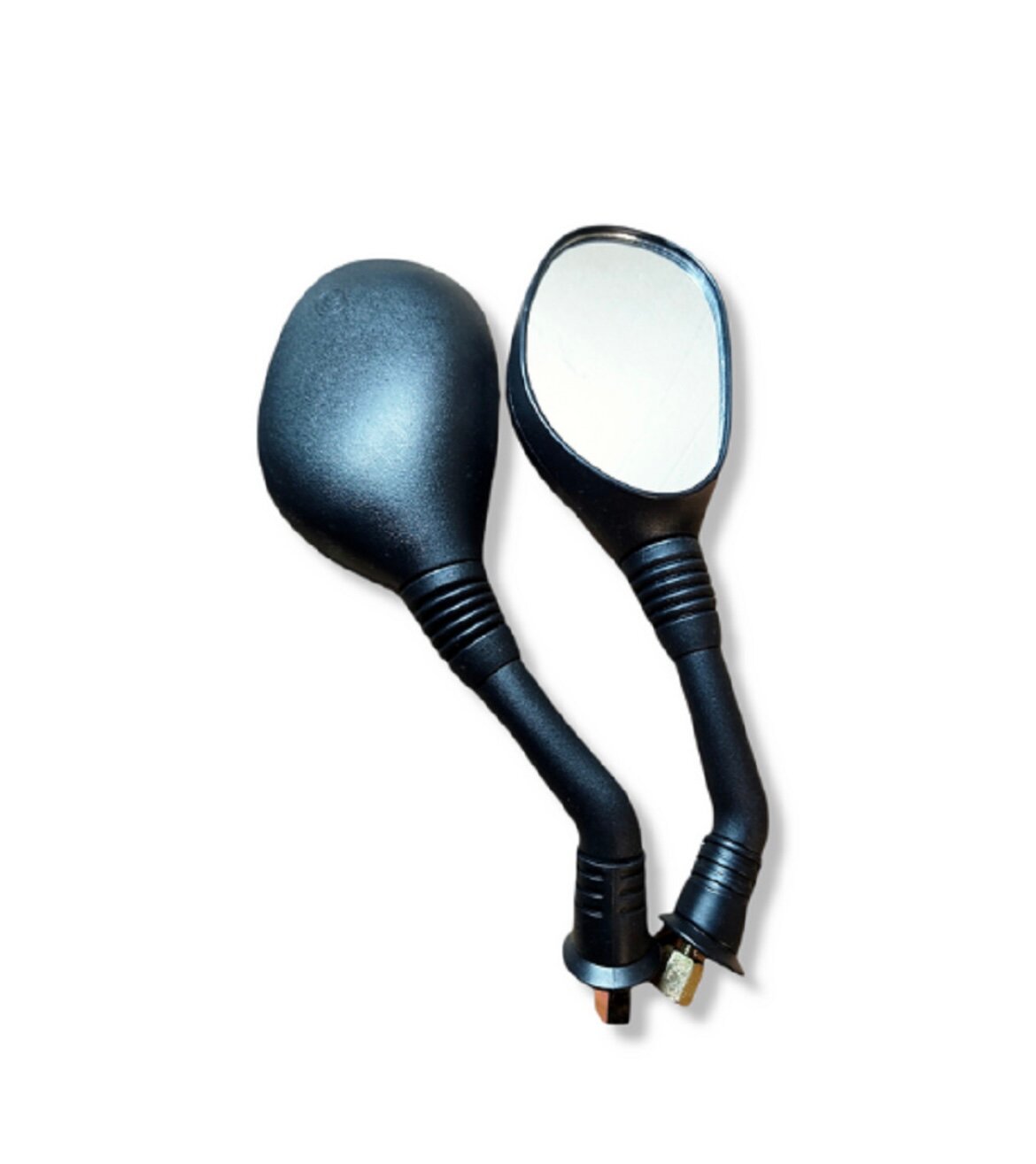 фото Зеркало заднего вида на скутер (комплект)/ Зеркала для мопеда универсальные / зеркала для мотоцикла хромированные/ Зеркала для ретро мопедов