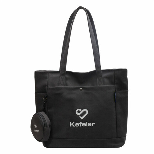 фото Сумка шоппер porfetto kefeier prft100301black, фактура плетеная, черный