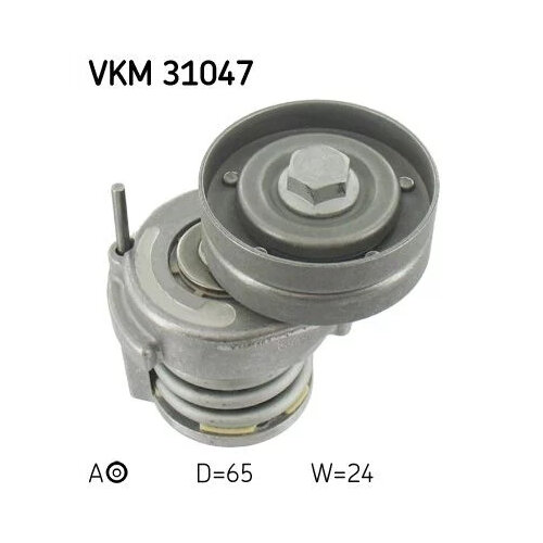 Ролик натяжителя поликлинового ремня для автомобиля Audi Seat Skoda Volkswagen, SKF VKM 31047 (1 шт.)