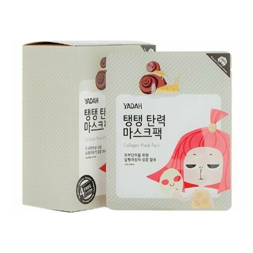 Маска на тканевой основе против морщин с коллагеном Yadah COLLAGEN MASK PACK 10EA