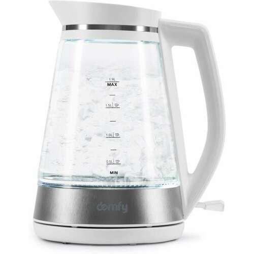 Чайник электрический Domfy DSW-EK505 3000 Вт белый прозрачный 19 л пластикстекло 187300₽
