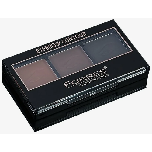 Farres cosmetics Тени для бровей Brow and Glow 1013-04, 3 цвета