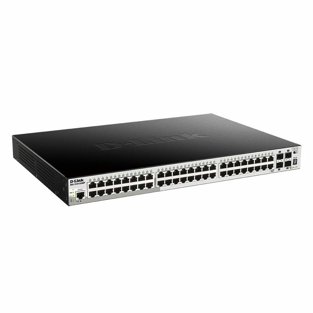 D-Link Коммутатор D-Link DGS-1510-52XMP/A1A Управляемый стекируемый коммутатор SmartPro уровня 2+ с 48 портами 10/100/1000Base-T и 4 портами 10GBase-X SFP {2} (434303) DGS-1510-52XMP/A1A