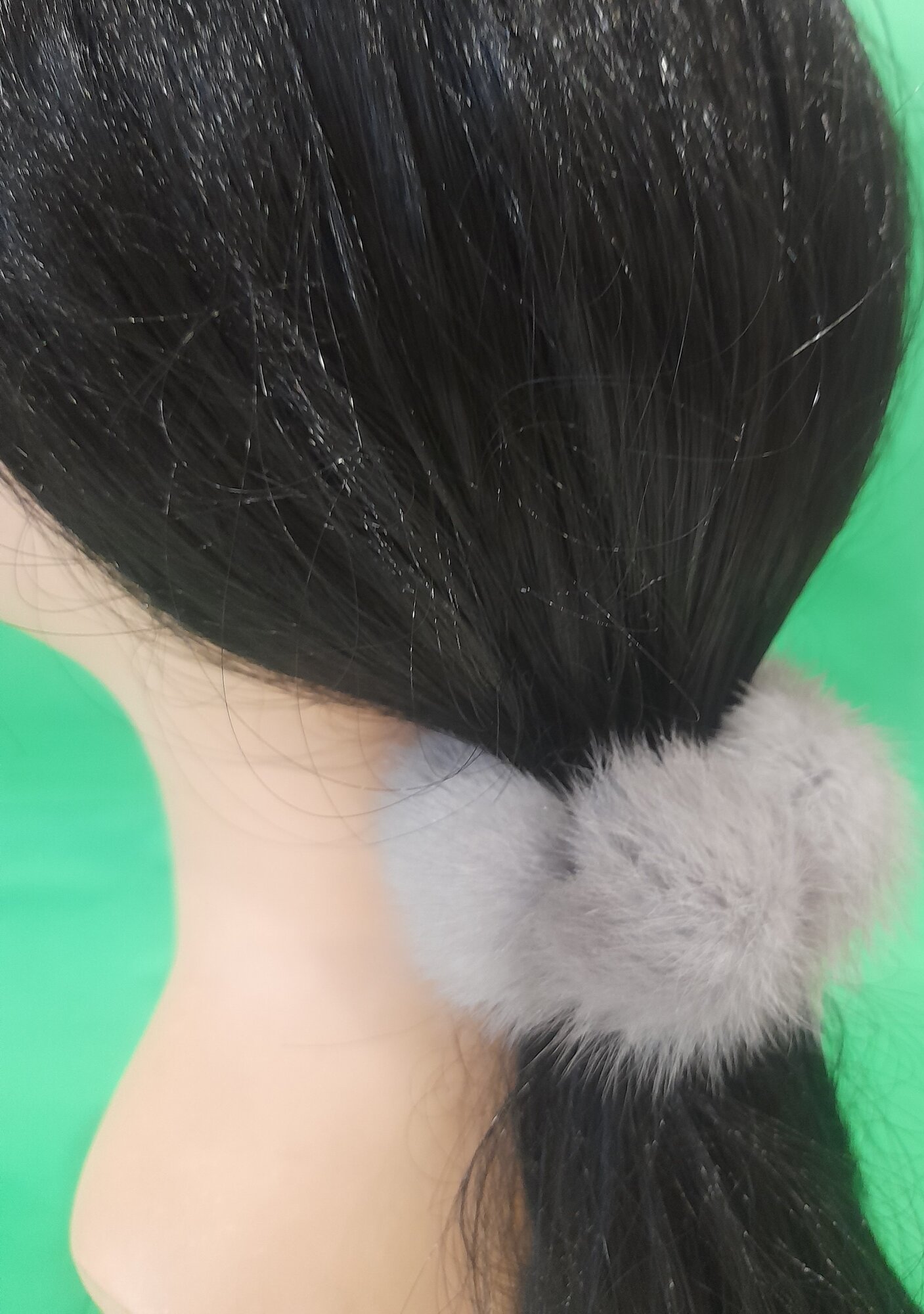 Резинка для волос из меха норки