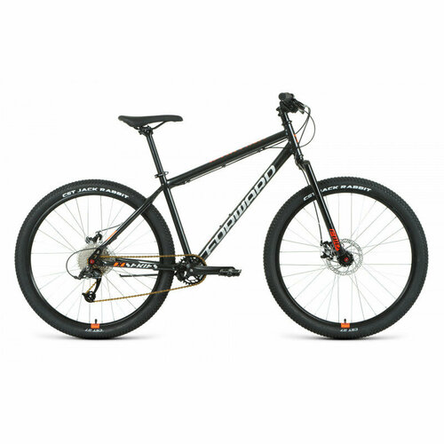 Горный (MTB) велосипед Forward Sporting 27.5 X D (2022), рама 18, черный манетки microshift ts38 6 3х6ск