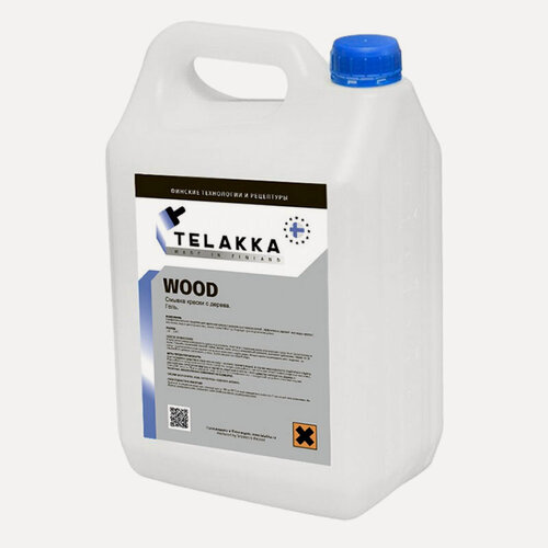Изображение товара Смывка очиститель краски с дерева, масляной, акриловой, эмали TELAKKA WOOD 5кг