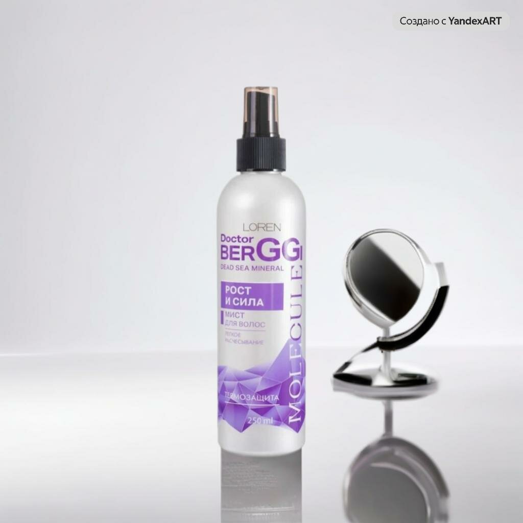 Мист для волос "Doctor Berggi", термозащита, лёгкое расчёсывание, несмываемый, 250мл