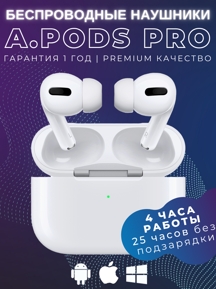 Беспроводные наушники для iPhone и андроид airpods Air Pro