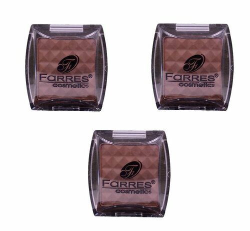 Farres cosmetics Тени для век 1001а, тон 14 капучино, 3 шт