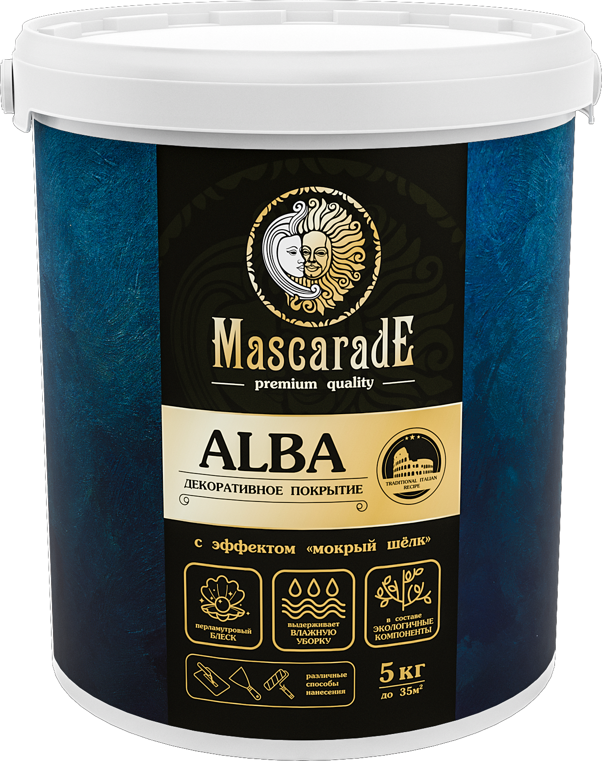 фото Декоративная штукатурка "Альба" ALBA SILVER 1 KG