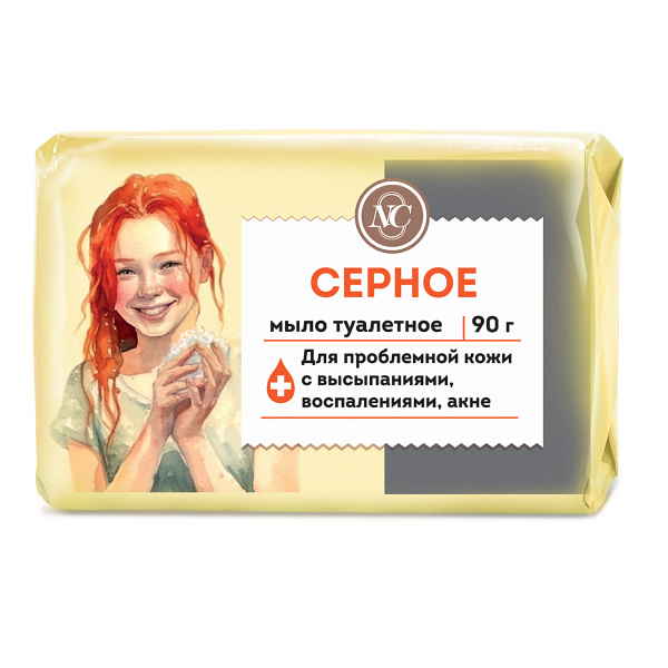 Невская косметика Мыло туалетное Невская Косметика Серное 90 гр