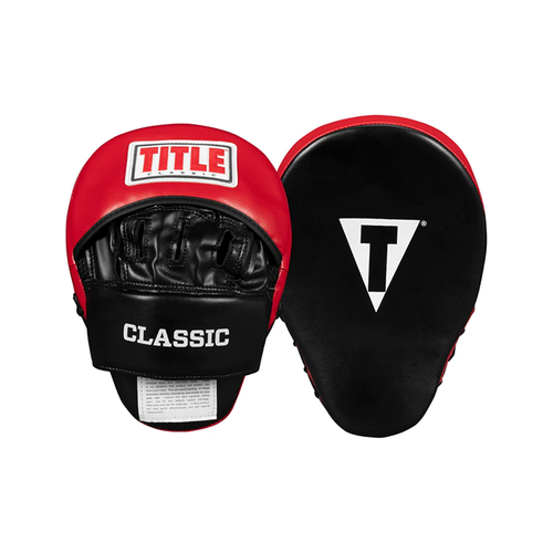 лапы боксерские прямые большие rsc combat и к пара rsc009 красно черный 34 19 4 см Боксерские лапы TITLE Boxing Gel Tech Punch Mitts 2.0 (One Size)