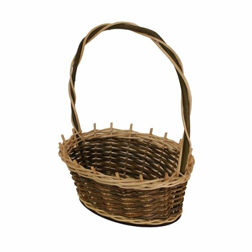 Корзина овальная подарочная для цветов фруктов 32х22х37 см 1155₽