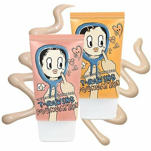 Тональный крем Elizavecca Skin Liar T-Rawing Foundation 11 Natural beige 50 мл 1485₽
