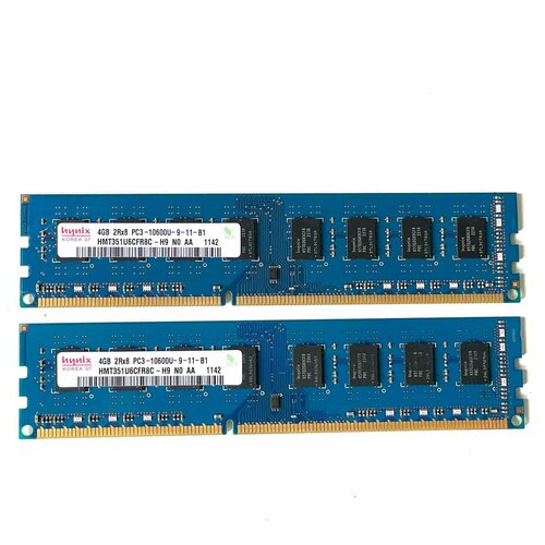 Оперативная память HYNIX 4GB DDR3 1333МГц PC3-10600S DIMM для ПК 2250₽