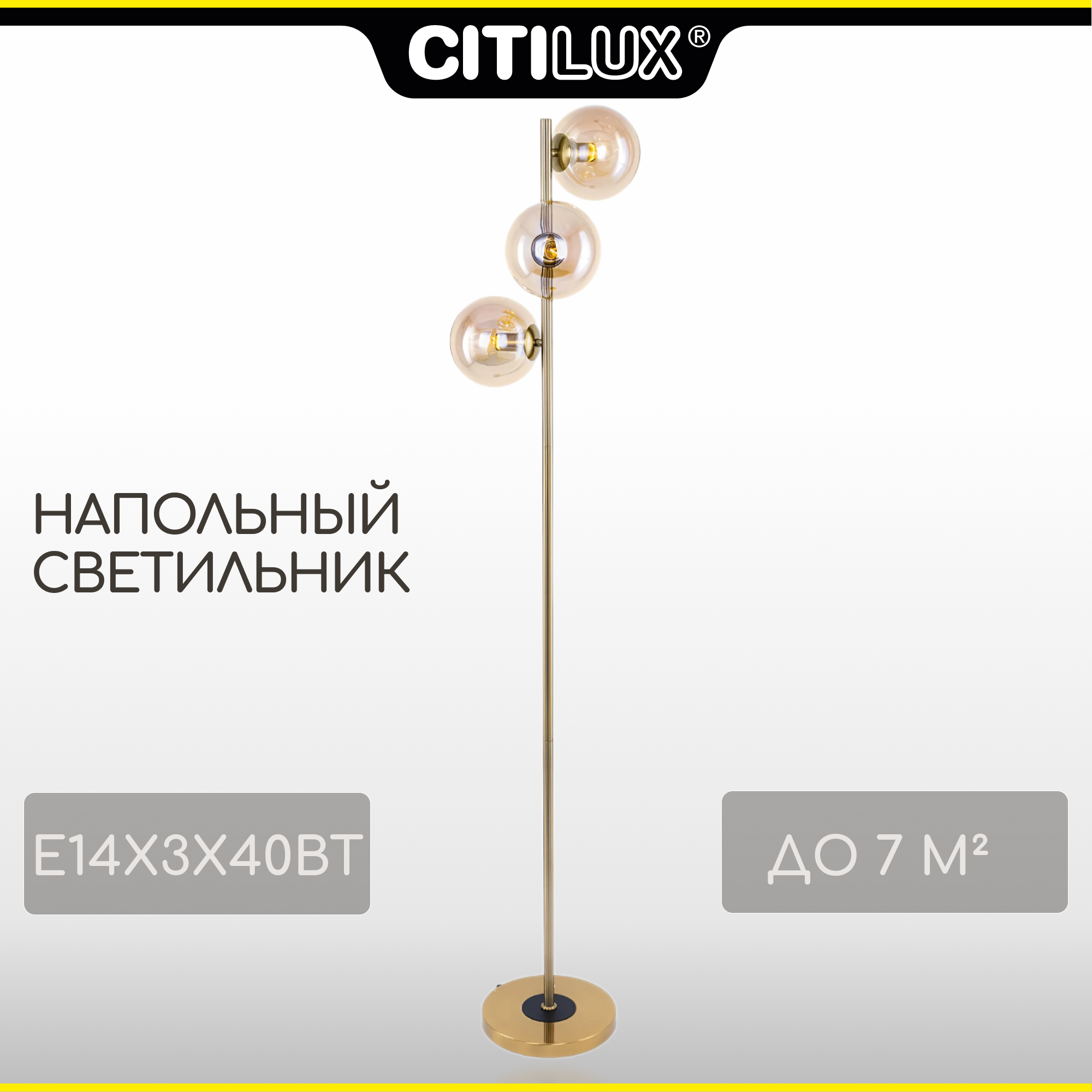 Citilux Лорен CL146933 Торшер Бронза