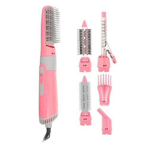 Многофункциональная фен-щетка 6в1 для волос мощностью 1000Вт Розовый 270000₽