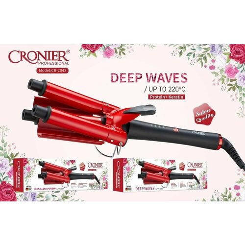 Профессиональная плойка-щипцы тройная для создания роскошной волнообразной укладки 240000₽