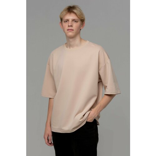 фото Футболка магазин толстовок, размер s-46-unisex-(мужской), бежевый