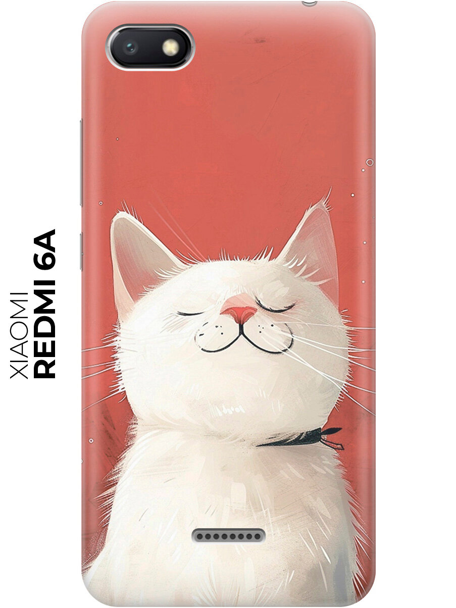 Силиконовый чехол на Xiaomi Redmi 6A с принтом "Гордый котик"