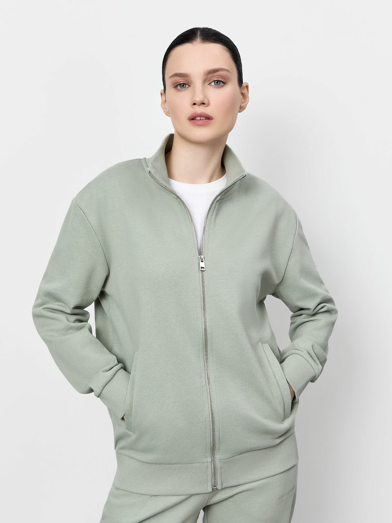 Толстовка JUST CLOTHES, размер S, , зелёный