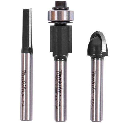 Набор фрез 3 шт. (хвостовик 6 мм) Makita D-70459