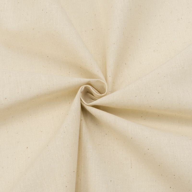 фото Ткань для шитья и рукоделия хлопок, 1 Метр ткани, Бязь суровая 142 гр/м2, Отрез - 165х50 см, цвет бежевый