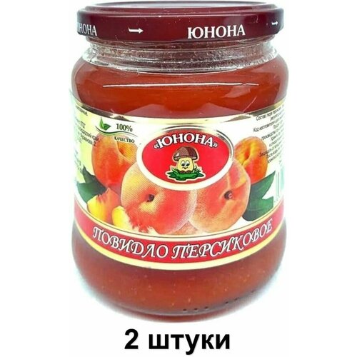 Юнона Повидло Персиковое, 500 г, 2 шт