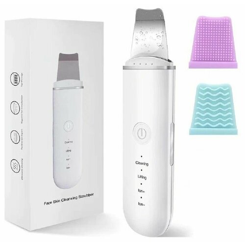 Ультразвуковой скраббер массажер для лица Face Skin Cleaning Scrubber белый 185500₽