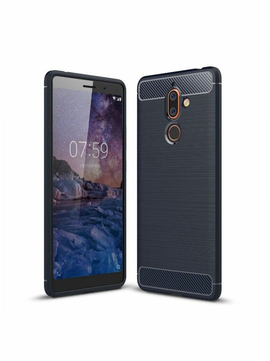 фото Чехол силиконовый для Nokia 7 противоударный / Нокиа 7