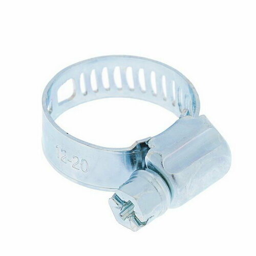 Хомут червячный сквозная просечка диаметр 12 - 20 мм ширина 85 мм оцинкованный 50 шт 1351₽