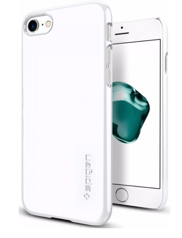 фото Чехол Spigen Slimdesign for perfect grip для iPhone 7/8 white, цвет Белый (042CS21037)