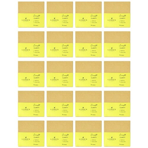 LOREX Блок самоклеящийся Clarity 75х75 мм 75 л коричневый в точку 15 шт 1992₽