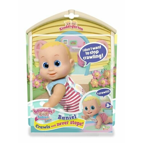 Bouncin' Babies - Кукла Баниэль 16 см ползущая, кор.