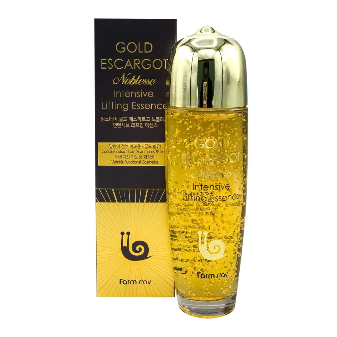 FarmStay Gold Escargot Noblesse Intensive Lifting Essence Сыворотка с муцином королевской улитки